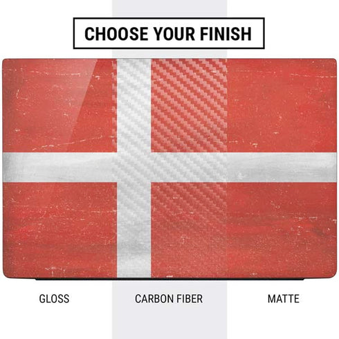 Denmark Flag Distressed Dell Vostro Skin